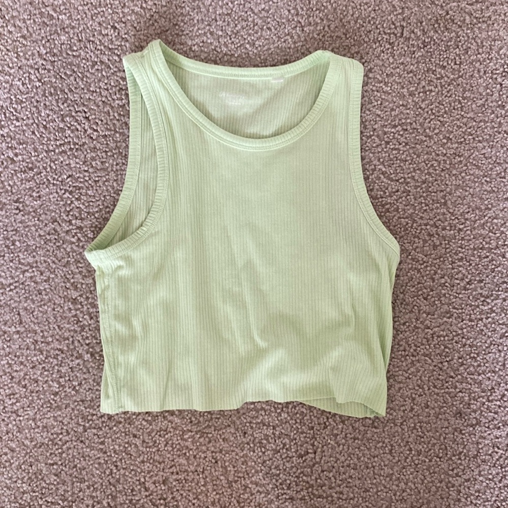 LA hearts Lime green crop top